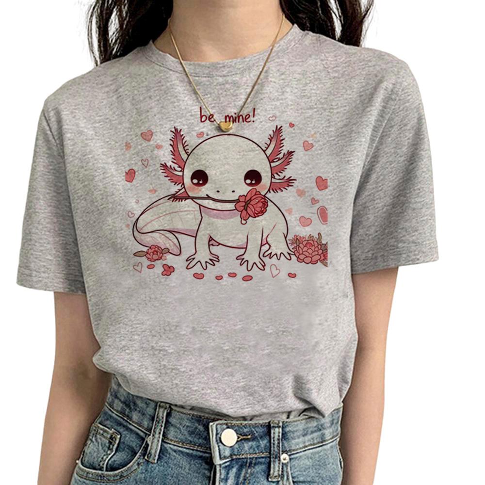Axolotl tshirt Women funny tshirts feUnisex Unisexga comic anime clothes
