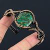 Amazing Copper Malachite Gemstone Handmade Copper Wire Wrap Jewelry Adjustable Cuff