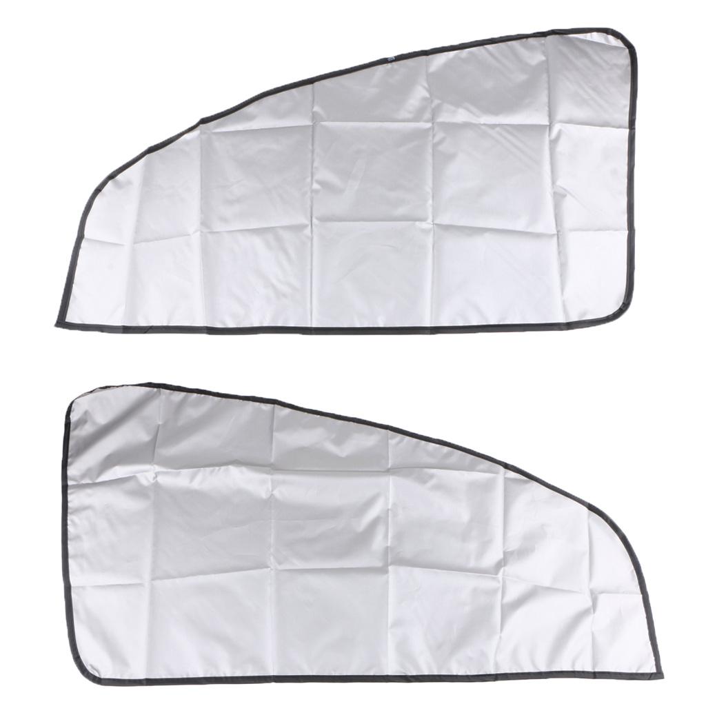 4 parasoles magnéticos para coche, cortinas de doble cara para parabrisas y ventanilla.