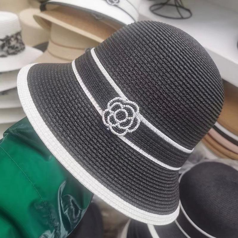 

JYL TS Сделай сам Шляпа-соломенка Купол Пляжная кепка Плетеная солома Black(freewindproofrope)_adjustable барби розовый