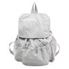 Niche Design Nylon Drawstring Backpack Women'S Large Capacity Leisure Lightweight Student Backpack Sports Mountaineering Bag