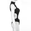 Gothic Techwear Sexy Hollow Out Sleeveless Tank Tops Bodysuit For Women Streetwear Style Backless Playsuit Vest For Women