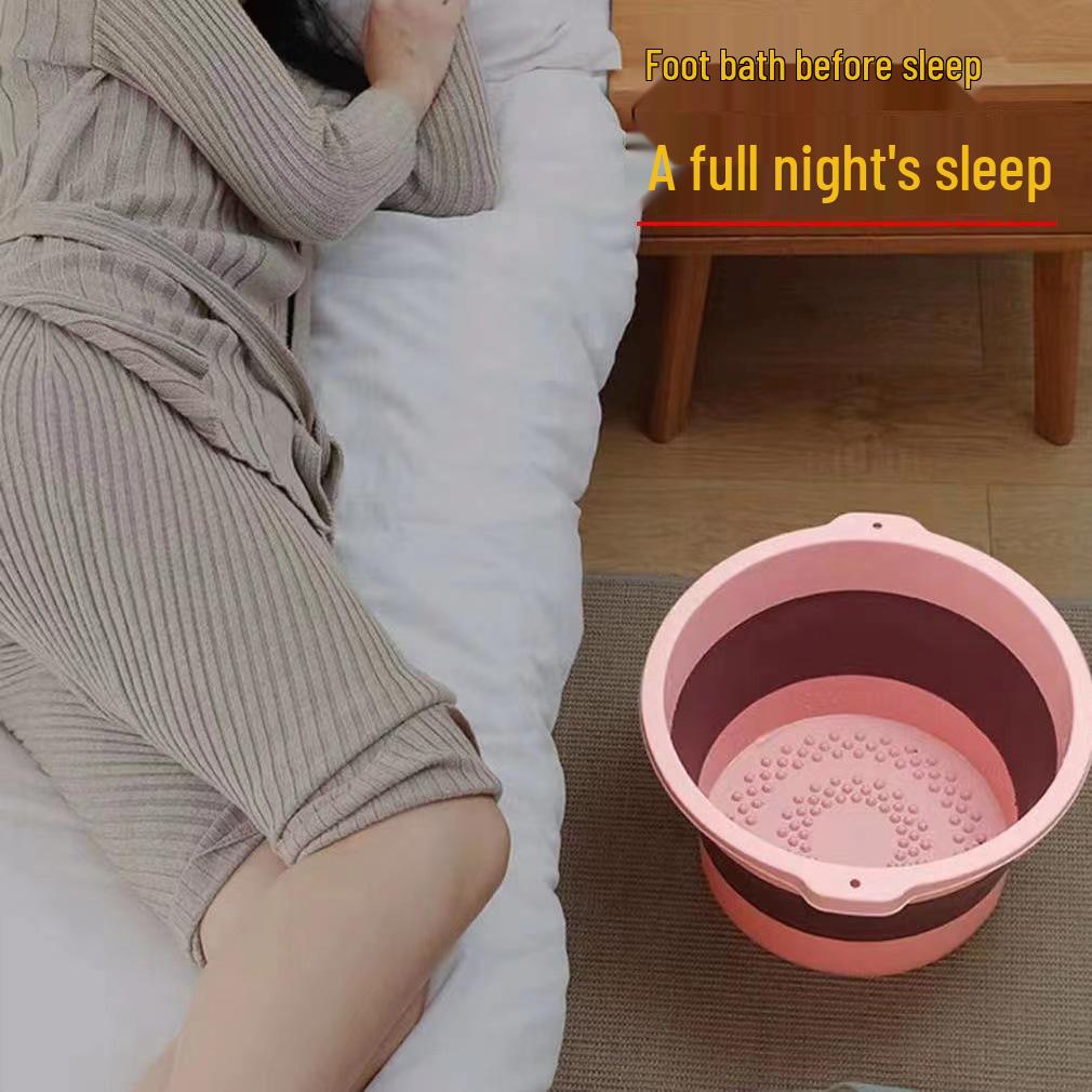 Portable Foldable Foot Bath Basin with Insulation for Home Foot Massage