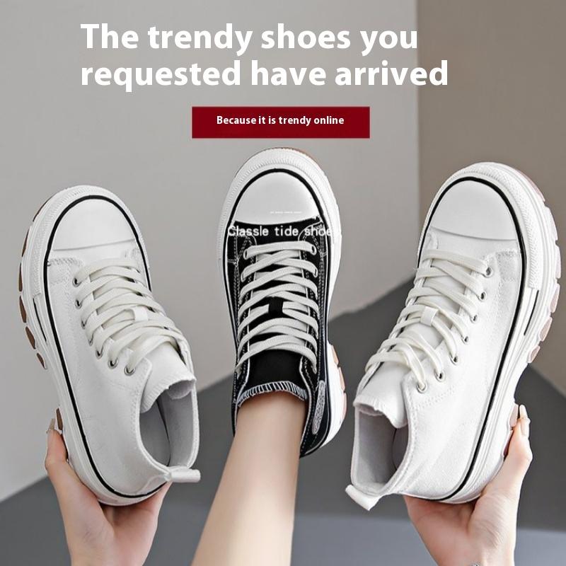 Wiosna, Lato, Jesień i Zima Damskie Buty Damskie Płócienne Buty do Kostki Białe Buty