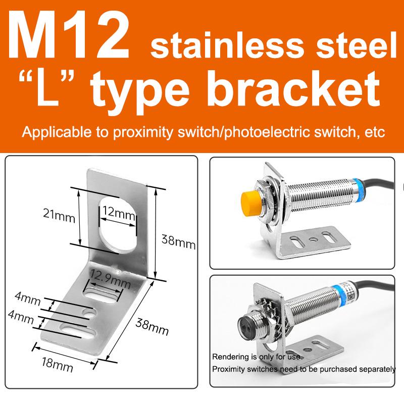 M8M12M18M30  1 tvarovaný L-tvarovaný Montážní Pevný Základní Držák Pro Bezkontaktní Spínač Fotoelektrický Spínač Senzor