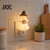 Decorative Wall Light Halloween Pumpkin Ghost Night with Witch Hat, Resin Soft Glow Plug-in LED Bedroom Light, Spooky Sconce for Party Home