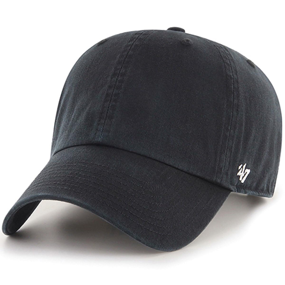 Кепка Clean Up Однотонная Черная БЕСПЛАТНО ПЛОСКАЯ 47 CLEAN UP НЕТ  47brand  47BRAND  47 чёрный