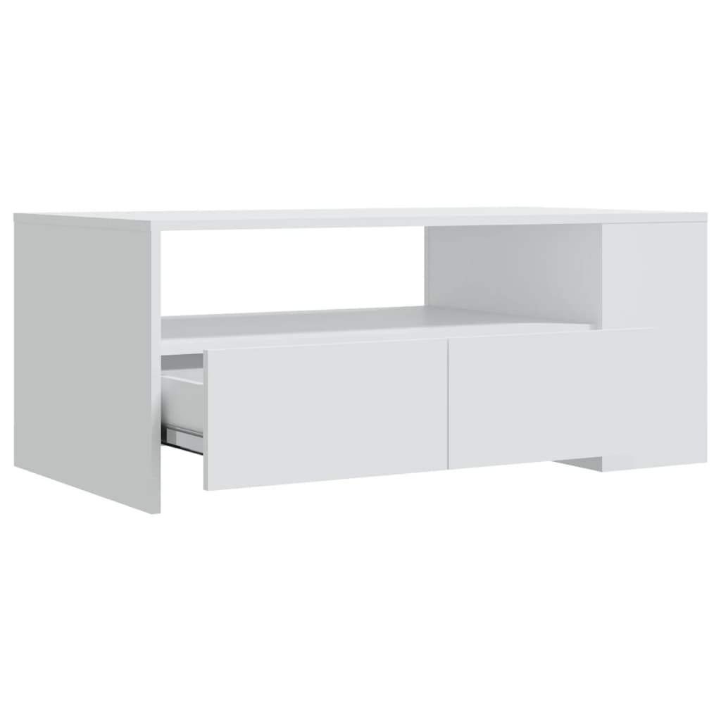 Vidaxl Tavolino da Caffè, Bianco, 102X55X42 Cm, Materiale Derivato dal Legno