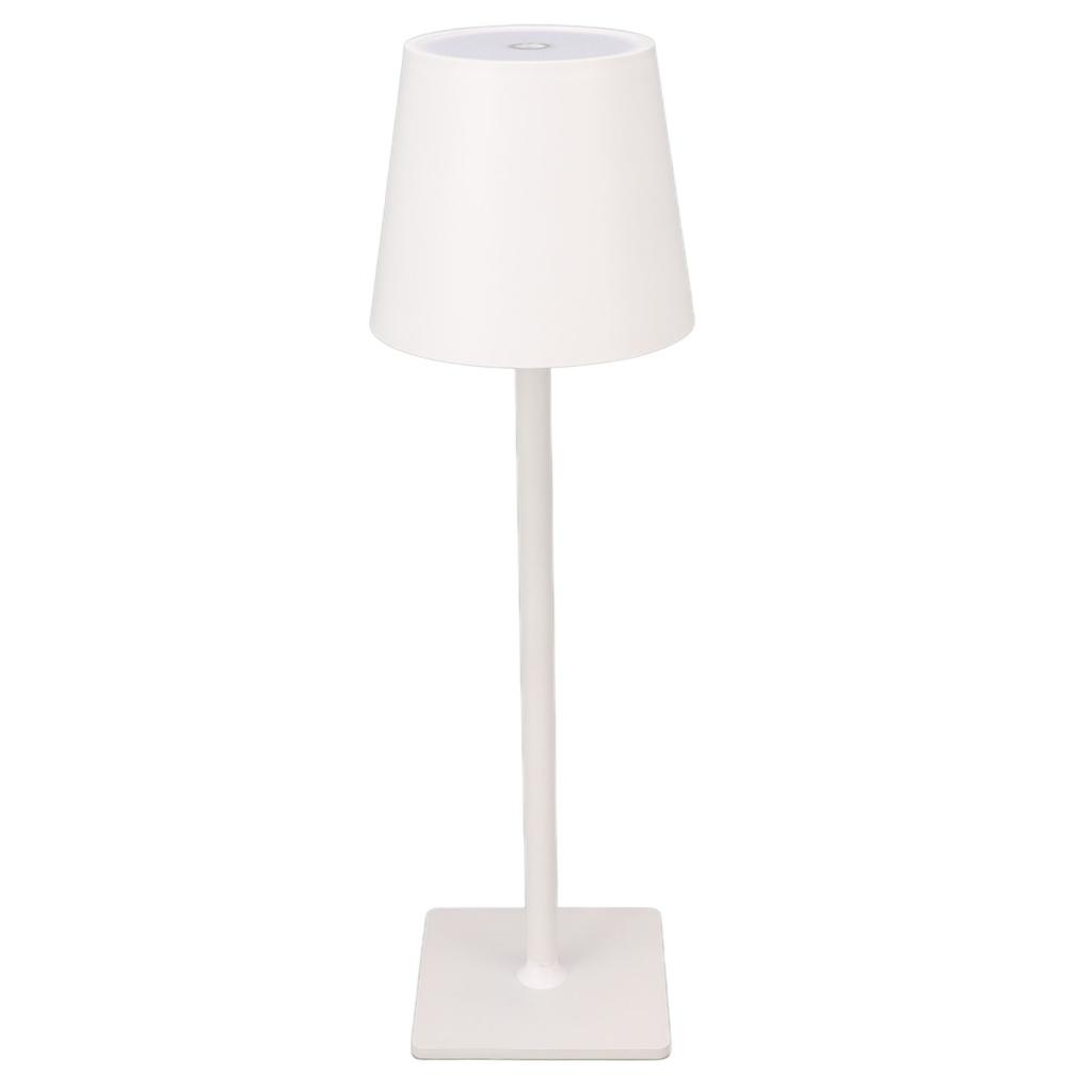 LED Desk Lamp Simple Metal Texture 3 Color Modes Dimmable Tap Control Eye Protection Table Lamp for Bedside Office White