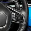 For Chevrolet Corvette C8 2024 2025 Car Steering Wheel Button Cover Dry Carbon Interior Accessories Trim Real Hard Carbon Fiber