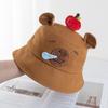 Cartoon Capybara Fisherman Hat Cute Sun Protection Bucket Hat For Men Women Summer Outdoor Casual  Sunscreen Hat Gifts