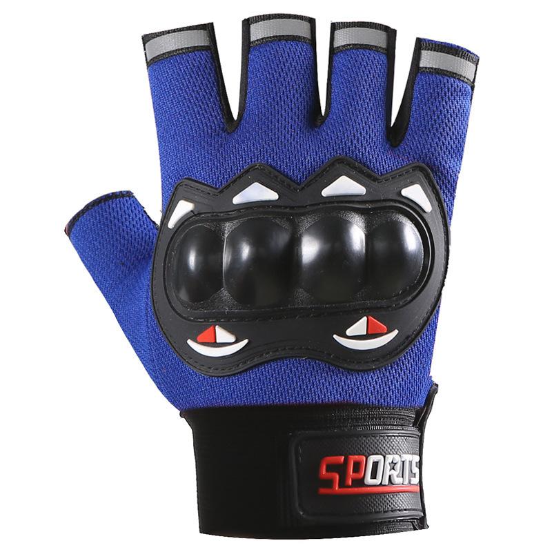 Riding Gloves Men's Locomotive Motorcycle Rider Anti-skid Protective Long Finger