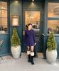 AHWE Flared Polo Sweater_Navy