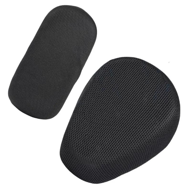 Electric Scooter Seat Cushion Cover Set 2 Pieces Mesh Fabric Durable Breathable Replacement Pads for Comfortable Riding