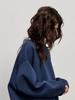 Autumn/Winter 2025 Stylish Versatile Solid Color Thick Round Neck Sweatshirt