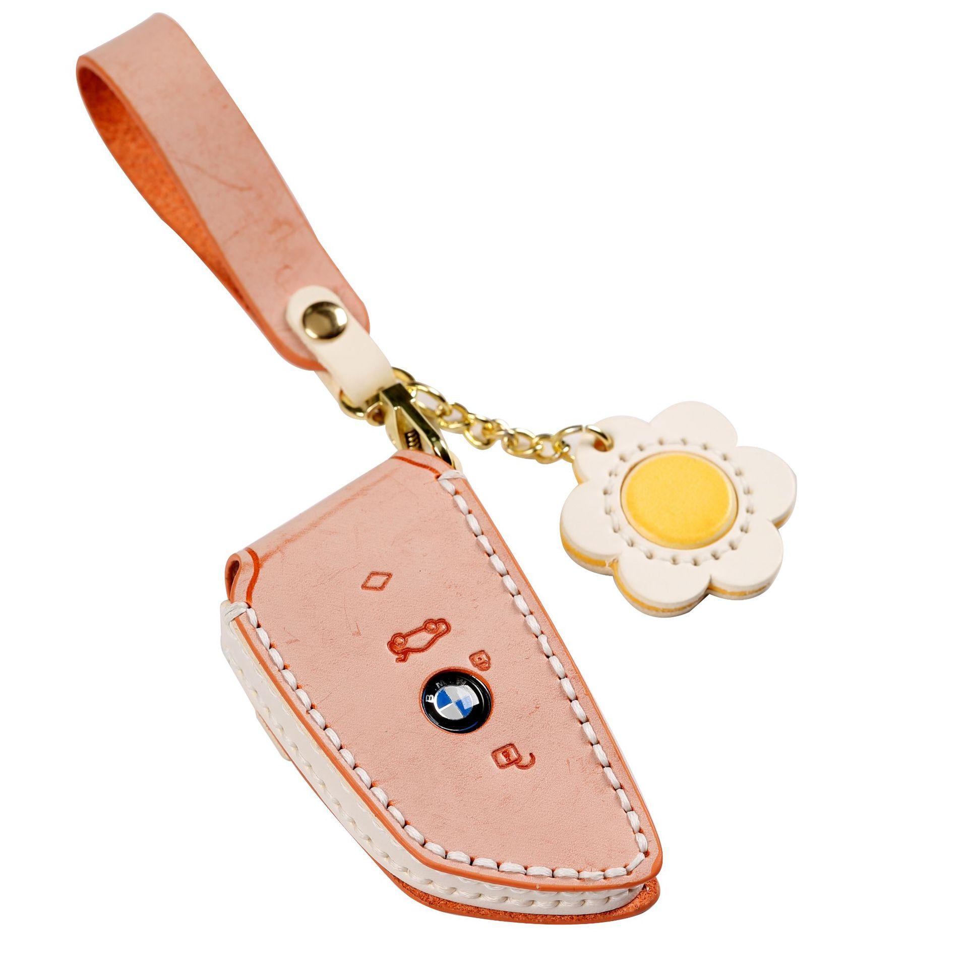 

Applicable to BMW key cover 3 series 2 series 5 series blade three series car x1x2x3 high-grade x5 all-inclusive protective case buckle female розовый