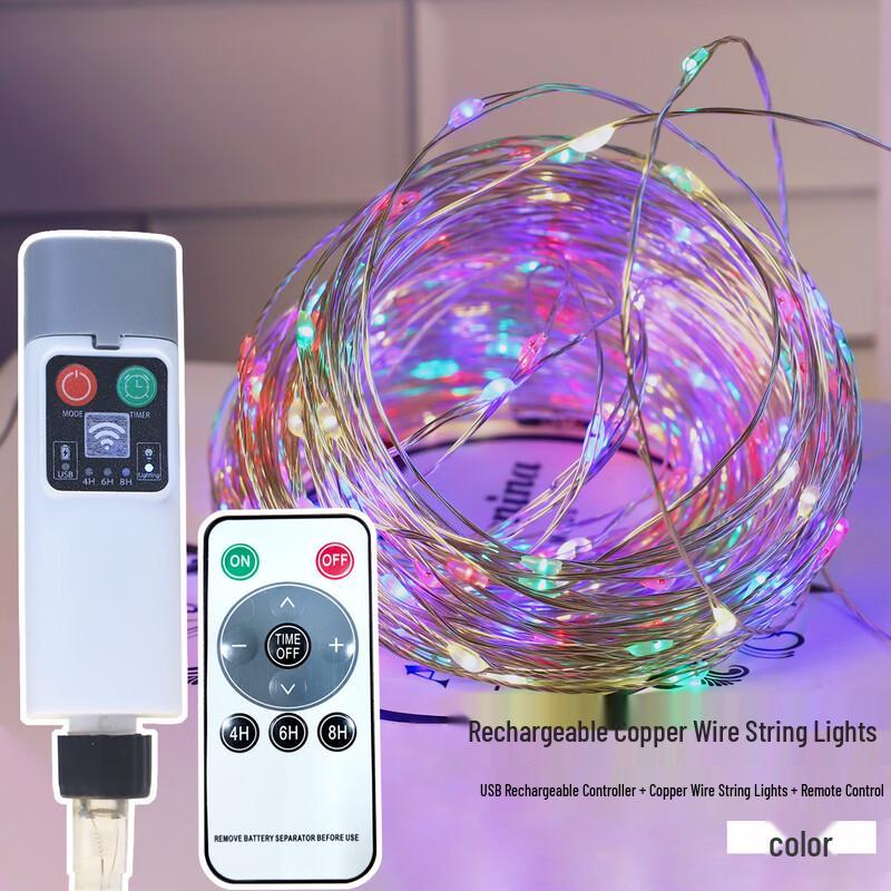 

Rechargeable USB Copper Wire String Lights