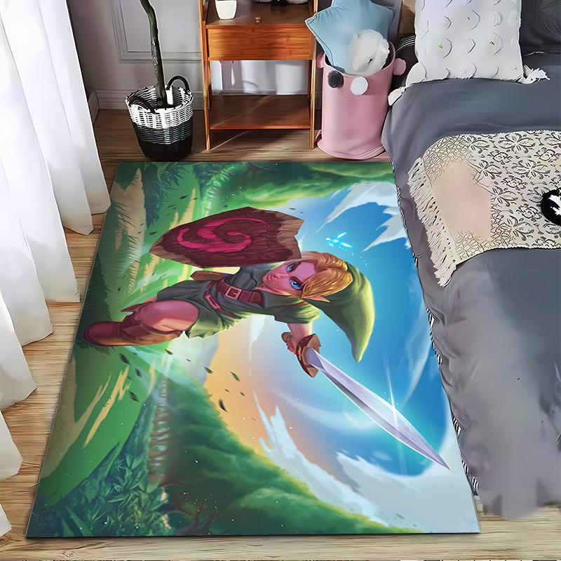 

Heroic Adventure Carpet Featuring a Fantasy Warrior Suitable for use as an anti-slip game mat for living room and bedroom sofas 40x60cm( 15x23in )