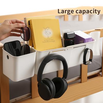 Basket Storage Rack Bedside Storage Accessories Dormitory Storage Hanging Storage Box Student Bedside Retractable Hanging