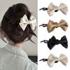 Bow Twisted Trendy Hair Clips Simple Bowknot Hairpins Barrettes Back Head Hairpin Bun Head Hair Clip For Women Hair Accessories