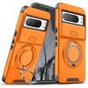Shockproof Hybrid Dual Layer Magnetic Metal Ring stand Case for Google Pixel 9 7 8 Pro XL 8A Slide Camera Lens Protetion Cover