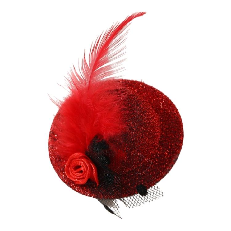 Mini Fascinator Hut Haarspange Mädchen Viktorianisches Themenparty Kostüm Haarnadel Haarschmuck Modische Haarteile