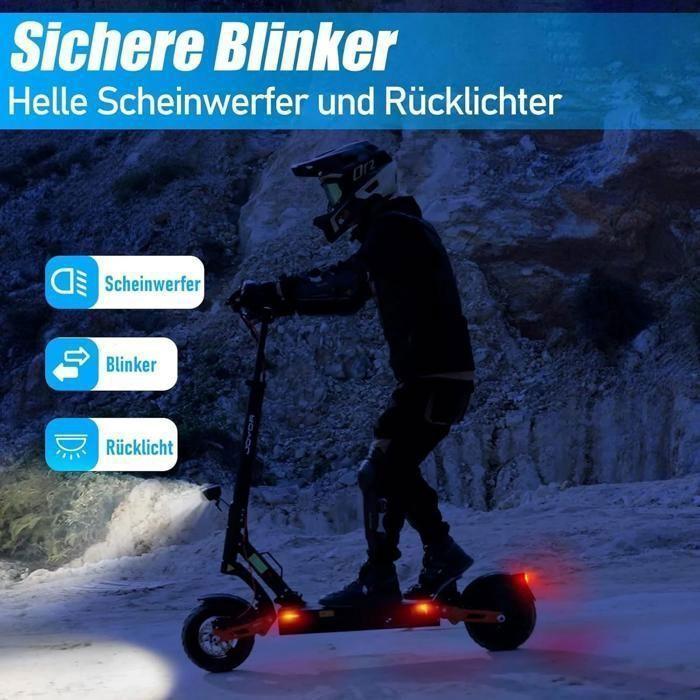 Scooter Électrique JOYOR T10 -- Moteur 1000W X2 Batterie 60V18AH Pneus De 10 Pouces - Noir