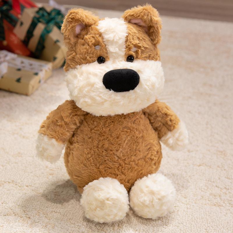 Non-Toxic Kawaii West Highland White Terrier Plush Toys Cute White Dog With Clothes Accessories Doll Funny Birthday Gift