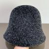 Plush Fisherman's Hat Children Autumn and Winter Warm Knitted Bucket Hat Fashion Windproof Basin Hat