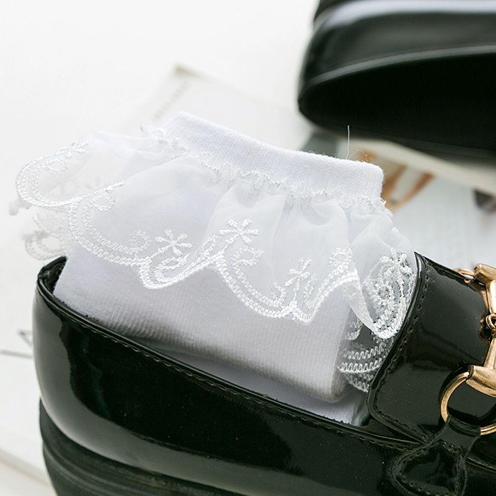 Harajuku Sweet Lace Cotton Lolita Women Ankle Socks Short Socks Princess Socks Frilly