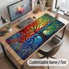 Decorative Artwork Theme Customized Mouse Pad Personalized Print Name Text Desk Mat For Home Office Table Decor