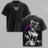 JoJo's Bizarre Adventure Jolyne Printed Tee Men Women Retro Washed T-shirts Cotton T Shirt Short Sleeve Clothing Harajuku Tshirt
