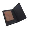 COACH 8 Brand printed bi-fold closure coated canvas card holder men's tan and black Tan and black