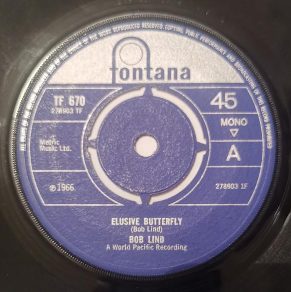 

7inch Record BOB LIND - Elusive Butterfly TF670 Fontana 1966 UK Pop Used
