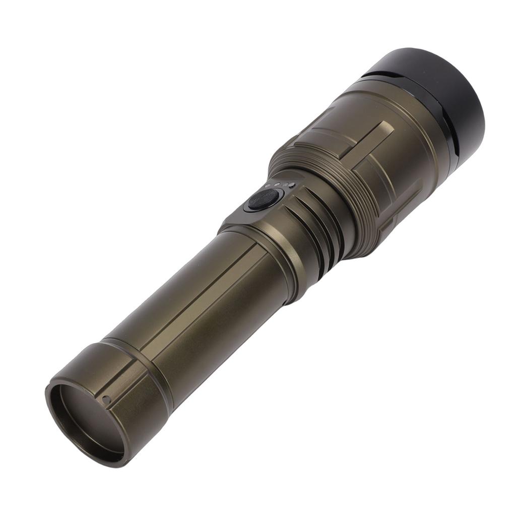 LED Flashlight 1500LM Super Bright 5 Modes Adjustable Focus USB C Rechargeable Flashlight with Lens for Outdoor Camping