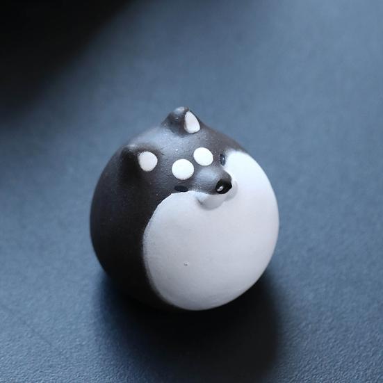 Hund Tee Haustier Handwerk Kungfu Skulptur für Tee Liebhaber Farbe-Ändern Tee Tablett Dekor