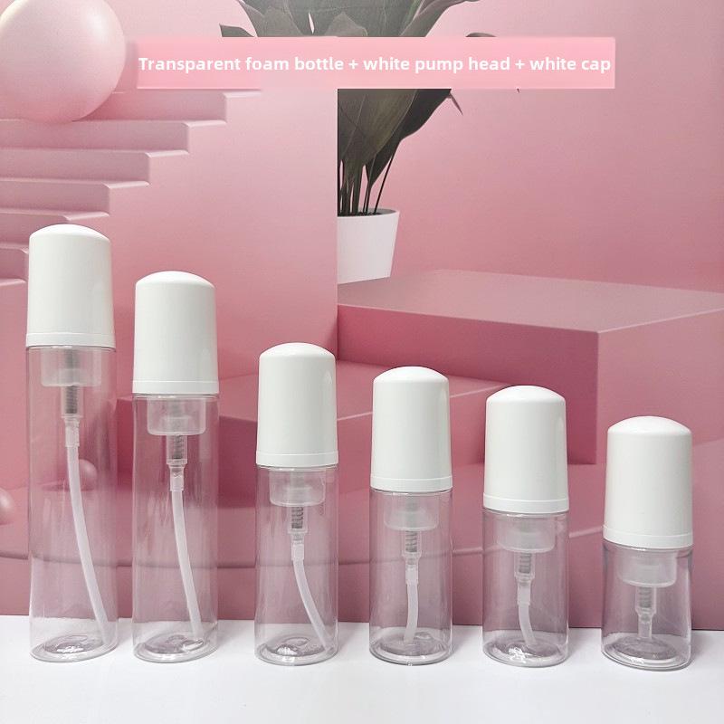 Transparent Foaming Bottle, 30ml/50ml/60ml - Ideal for Mousse, Lotion, or Eyelash Cleaning Liquid