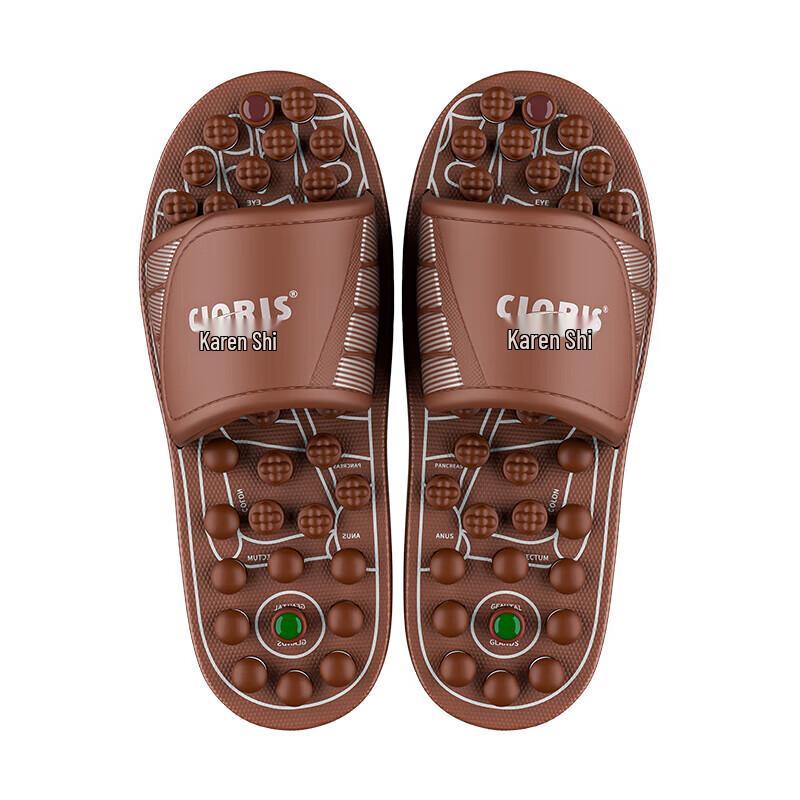 CLORIS Therapeutic Foot Massage Slippers with Jade & Tourmaline