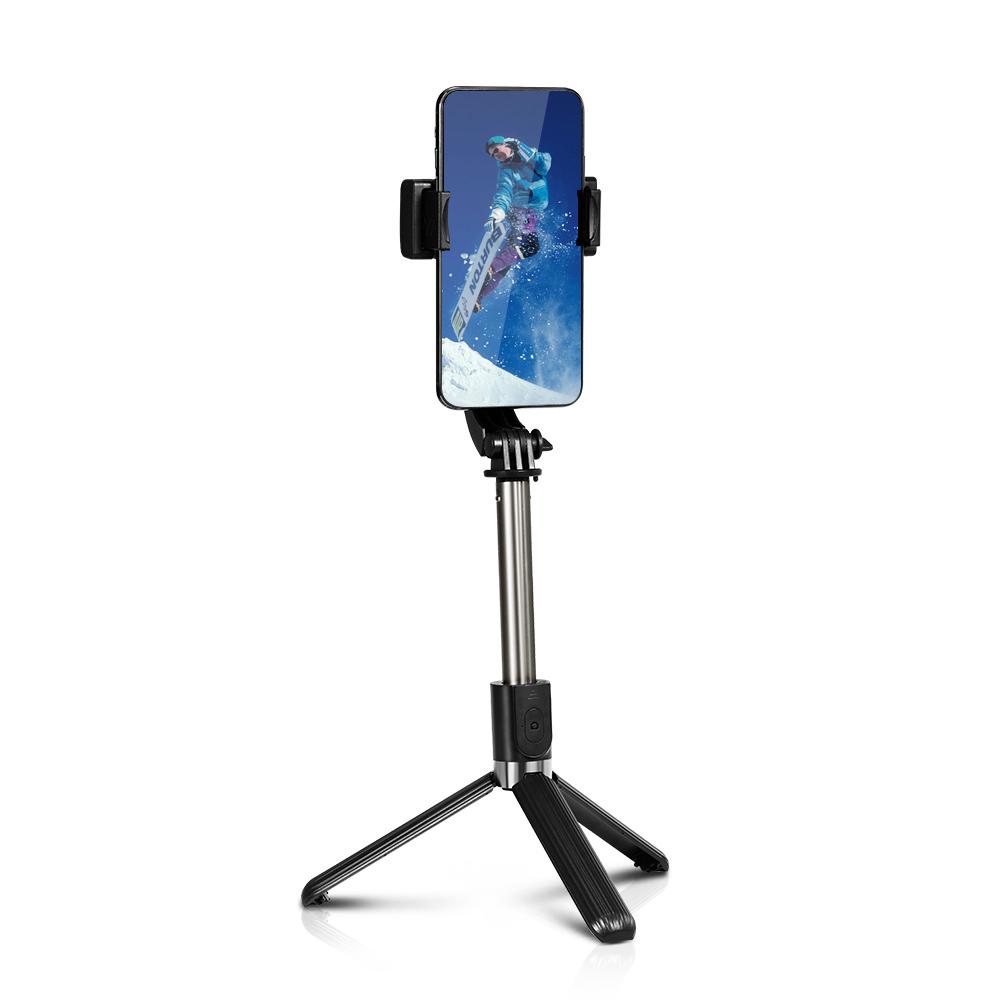 L08 Gimbal Stabilizer Selfie Stick Tripod BT4.0 Wireless Aluminum Alloy Foldable Selfie Stick Tripod for Smartphone