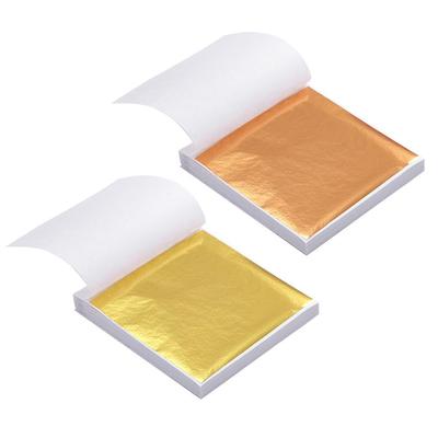 10Pcs K Gold Leaf Foil Paper For Arts Gilding Decorations Crafting Decor DIY