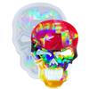 Jewelry Casting Mold Skull Shaped Silicone Mold Holographic Resin Mold for DIY Necklace Keychains Earring Pendant