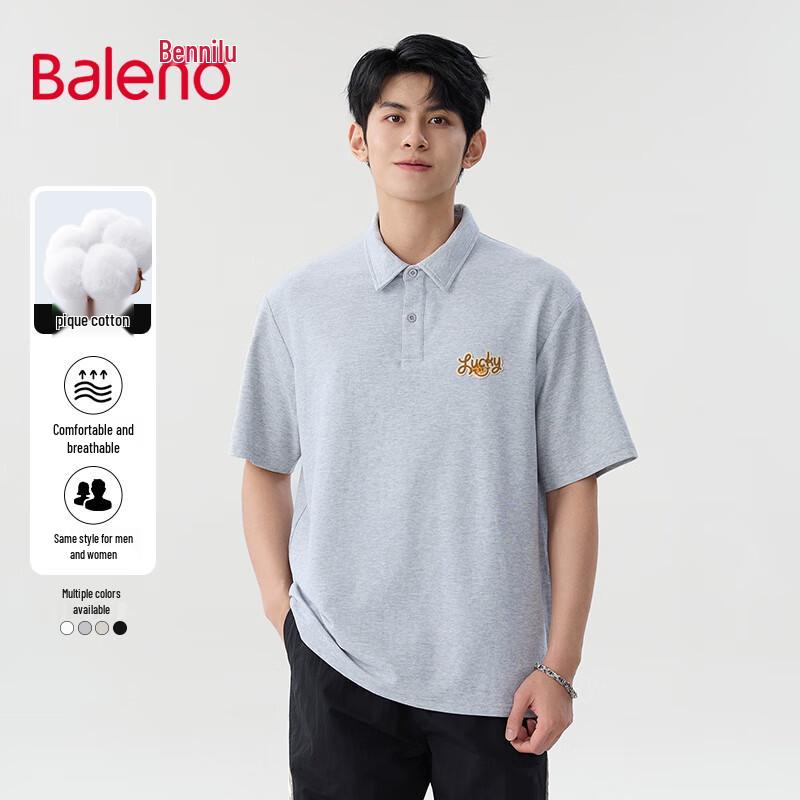 Baleno Men s American Style Short Sleeve Polo Shirt M