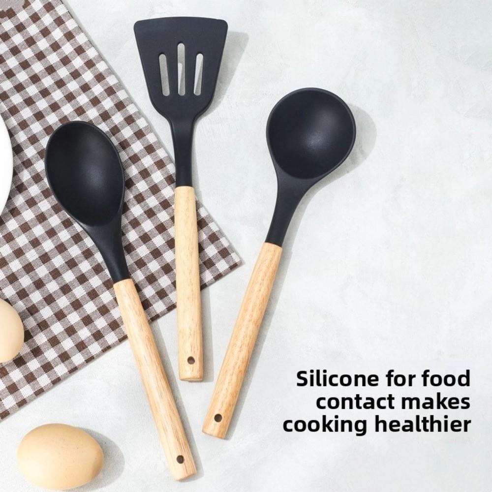 Non-stick Silicone Cookware Set Food Grade Spatula Utensils Kitchen Cookware  Kitchen Gadgets