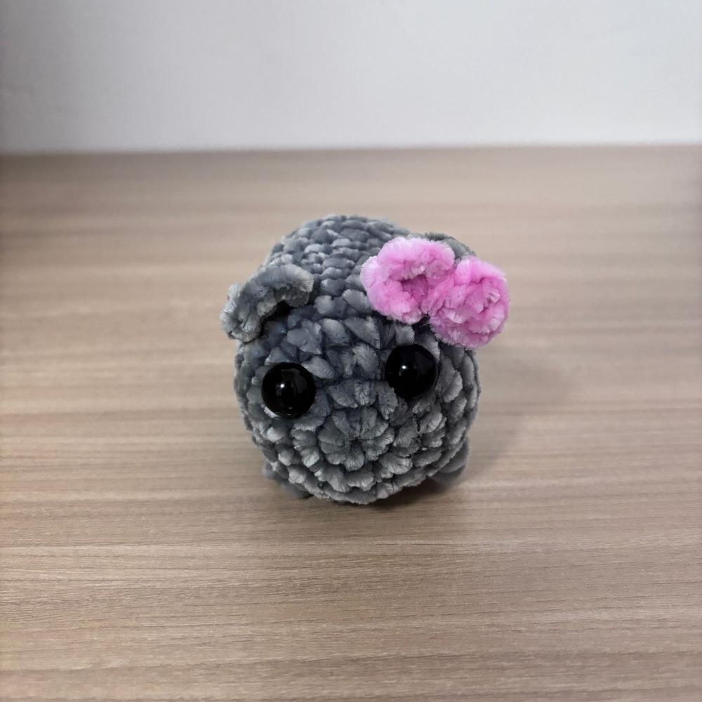 Sad Hamster Meme Plush Toy Crochet Plush Sad Hamster Meme Key Rings Kawaii Sad Hamster Keychain Gift for Women Men