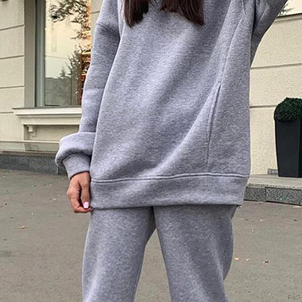 2 Pieces Women Tracksuit Outfits Jogging Sweatsuit Sweatpants Set