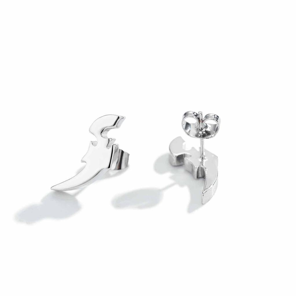 Crown Keel Stud Earrings Trend Hip Hop Personality Gun Fire Angel Series Earrings Men And Women