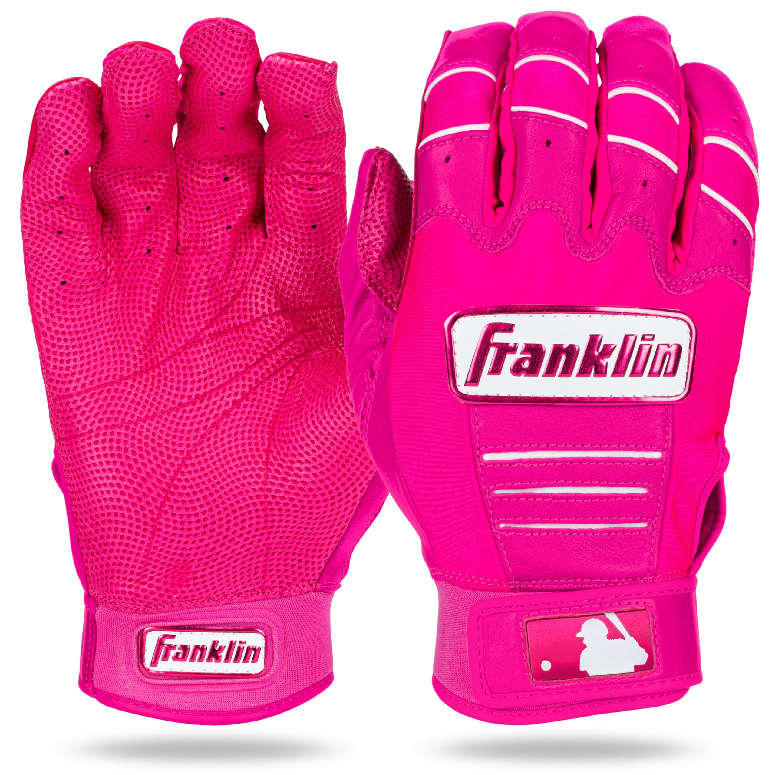 

Franklin CFX PRO Batting Gloves both Professional Baseball Batting SS24 Size L HI-LITE (for hands), Gloves, (20897), Pink, розовый
