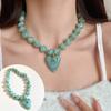 Beads Beaded Necklace Bohemian Style Pendant Jewelry New Heart Pendant Necklace  Party Accessory