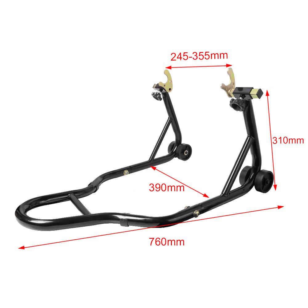 Motorcycle Black/Red Full Set Rear Wheel Support Stand Wheel Stand Auto Aheel Support Frame Tire Repairing Tool