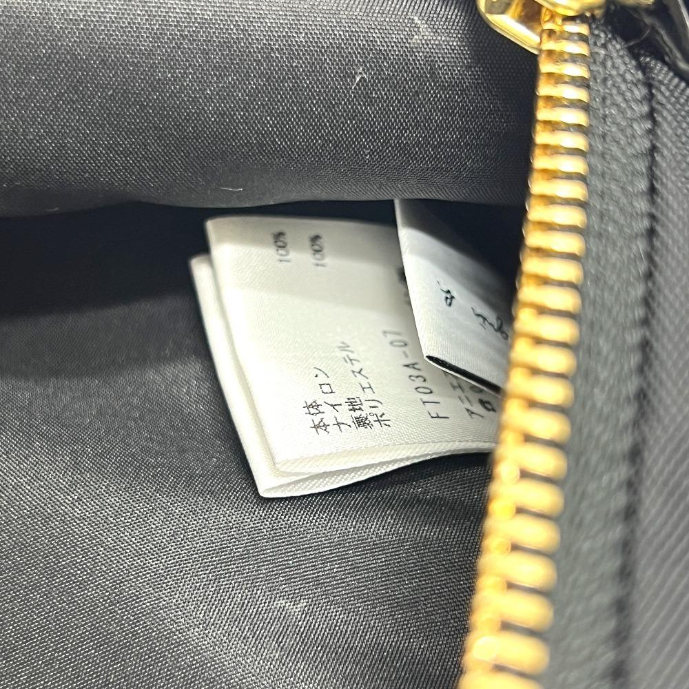 Agnes B. FT03A-07 Logo Bag Backpack GoldHardware Backpack Nylon Black